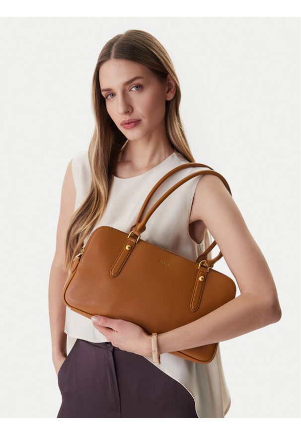 Furla Torebka Giulia M WB01871 BX0460 CN 4557S Brązowy. Kolor: brązowy. Materiał: skórzane, zamszowe