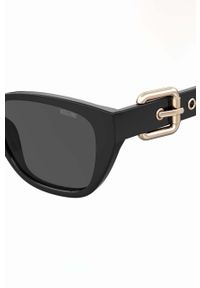MOSCHINO - Moschino okulary przeciwsłoneczne damskie kolor czarny. Kolor: czarny #2