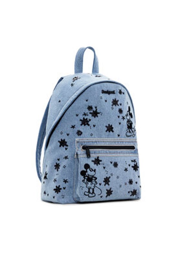 Desigual Plecak Mickey Spl 25SAKD03 Niebieski. Kolor: niebieski. Materiał: materiał