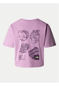 The North Face T-Shirt NF0A880N Różowy Regular Fit. Kolor: różowy. Materiał: bawełna #5