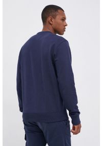 Tommy Jeans Bluza bawełniana męska kolor granatowy melanżowa. Okazja: na co dzień. Kolor: niebieski. Materiał: bawełna. Wzór: melanż. Styl: casual #5