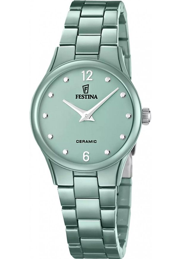 Zegarek Festina Zegarek damski Festina F20751-3 zielony. Kolor: zielony