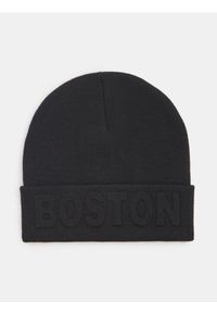 Sinsay - Czapka beanie z wiskozą - czarny. Kolor: czarny. Materiał: wiskoza