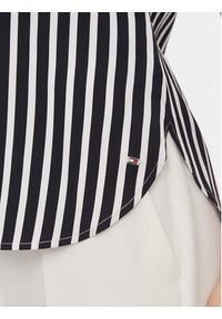 TOMMY HILFIGER - Tommy Hilfiger Bluzka WW0WW41845 Granatowy Relaxed Fit. Kolor: niebieski. Materiał: wiskoza #3