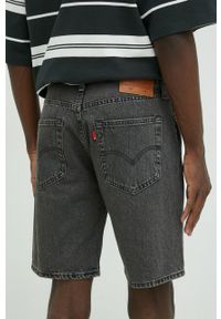 Levi's® - Levi's szorty jeansowe męskie kolor szary. Okazja: na spotkanie biznesowe, na co dzień. Kolor: szary. Materiał: jeans. Styl: biznesowy, casual #3
