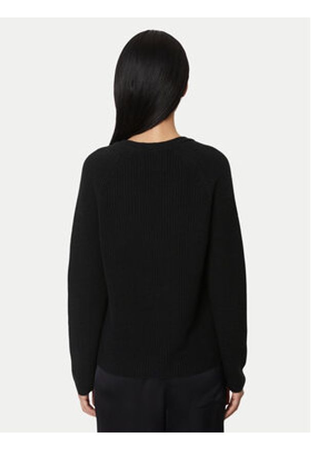 Marc O'Polo Sweter 406 6059 60097 Czarny Regular Fit. Typ kołnierza: polo. Kolor: czarny. Materiał: bawełna