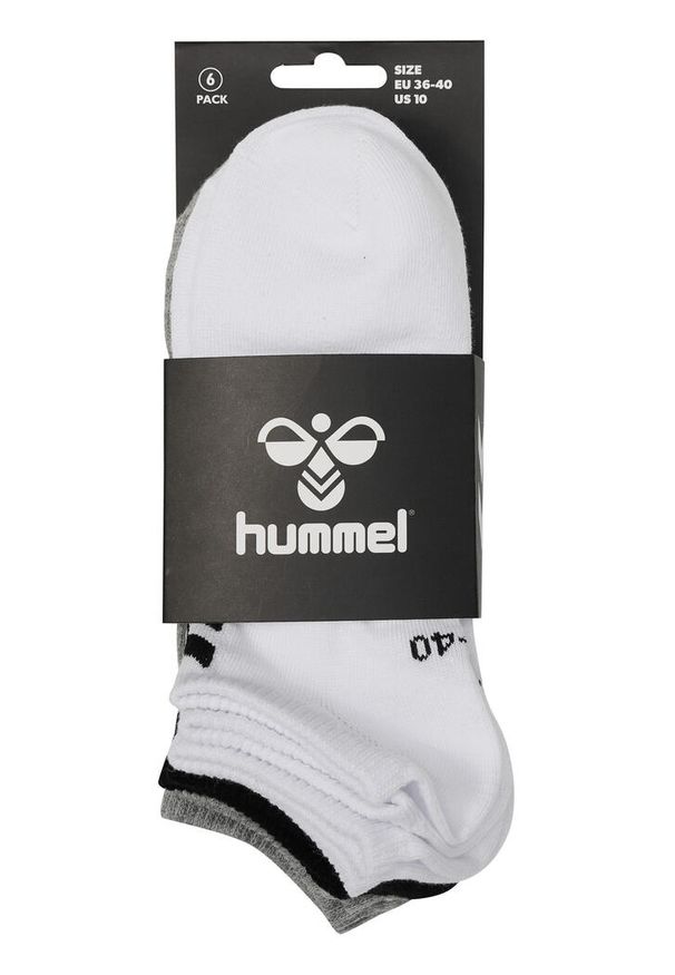Skarpetki Hummel hmlCHEVRON 6-PACK ANKLE SOCKS uniwersalne. Kolor: biały, wielokolorowy, czarny, szary