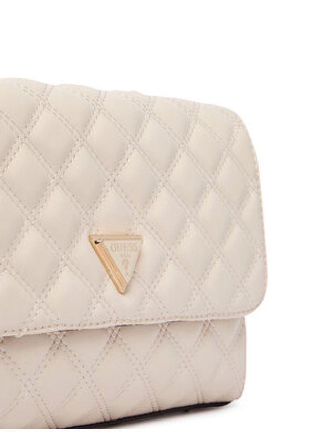 Guess Torebka Giully II HWQG96 73200 Kremowy. Kolor: kremowy. Materiał: skórzane