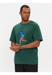 New Balance T-Shirt Athletics MT41579 Zielony Relaxed Fit. Kolor: zielony. Materiał: bawełna