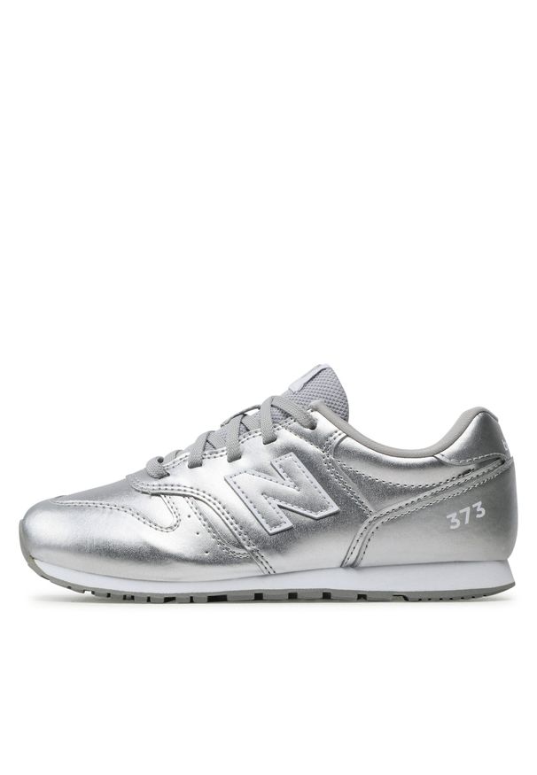 Sneakersy New Balance YC373XA2 Srebrny. Kolor: srebrny. Materiał: skóra