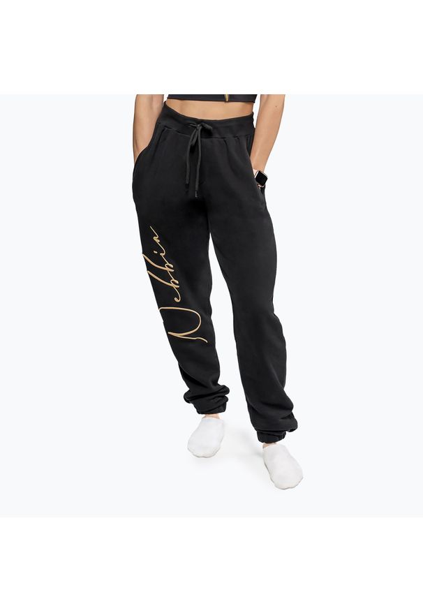 Spodnie damskie NEBBIA Signature Intense. Kolor: czarny. Sport: fitness