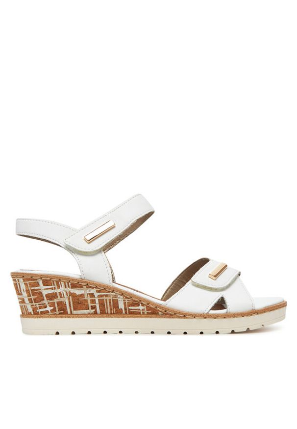 Remonte Sandały CEO-R6266-80 Biały. Kolor: biały. Materiał: skóra