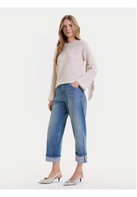only - ONLY Sweter Jake 15355819 Beżowy Regular Fit. Kolor: beżowy. Materiał: syntetyk