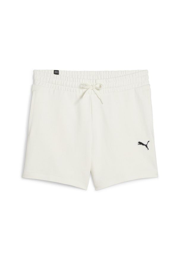 Spodnie Kobieta Puma Better Essentials 5´´ biały. Kolor: wielokolorowy, biały, beżowy. Materiał: bawełna, materiał. Sport: fitness