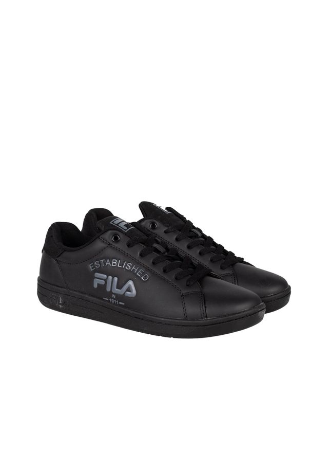 Fila Sneakersy "Crosscourt 2" | FFM0195 | Mężczyzna | Czarny. Nosek buta: okrągły. Kolor: czarny. Materiał: skóra ekologiczna