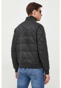 TOMMY HILFIGER - Tommy Hilfiger kurtka bomber męski kolor czarny przejściowa. Kolor: czarny. Materiał: poliester #6