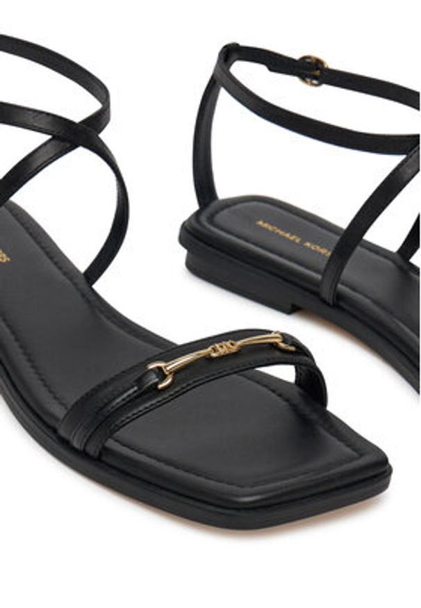 MICHAEL Michael Kors Sandały 40S5LEFS1L Czarny. Kolor: czarny. Materiał: skóra