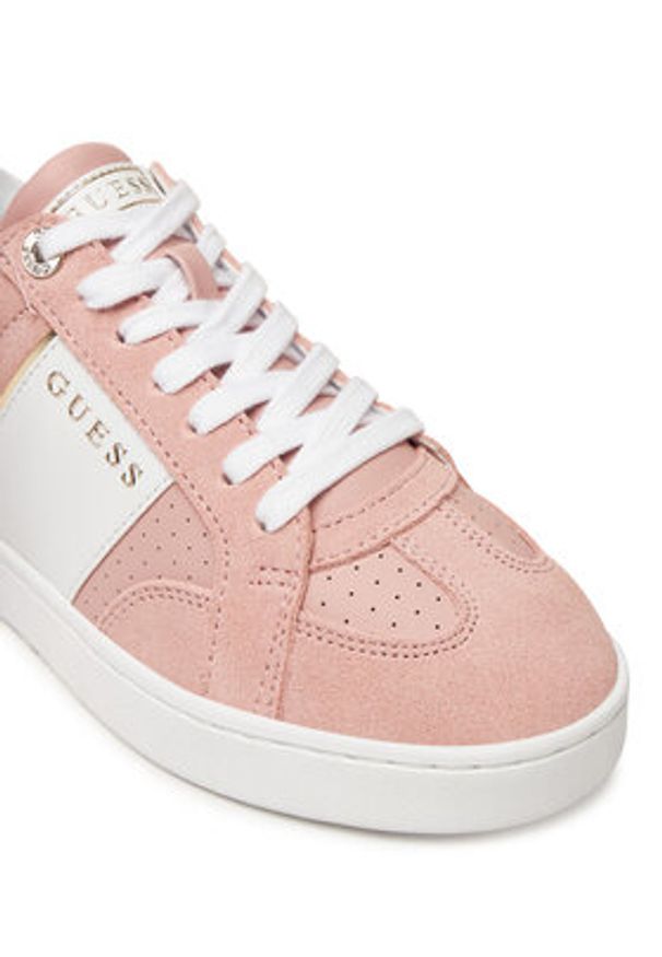 Guess Sneakersy FLJRO6 SUE12 Różowy. Kolor: różowy. Materiał: skóra
