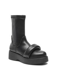 Jenny Fairy Botki HZ90162-2 Czarny. Kolor: czarny. Materiał: skóra #2
