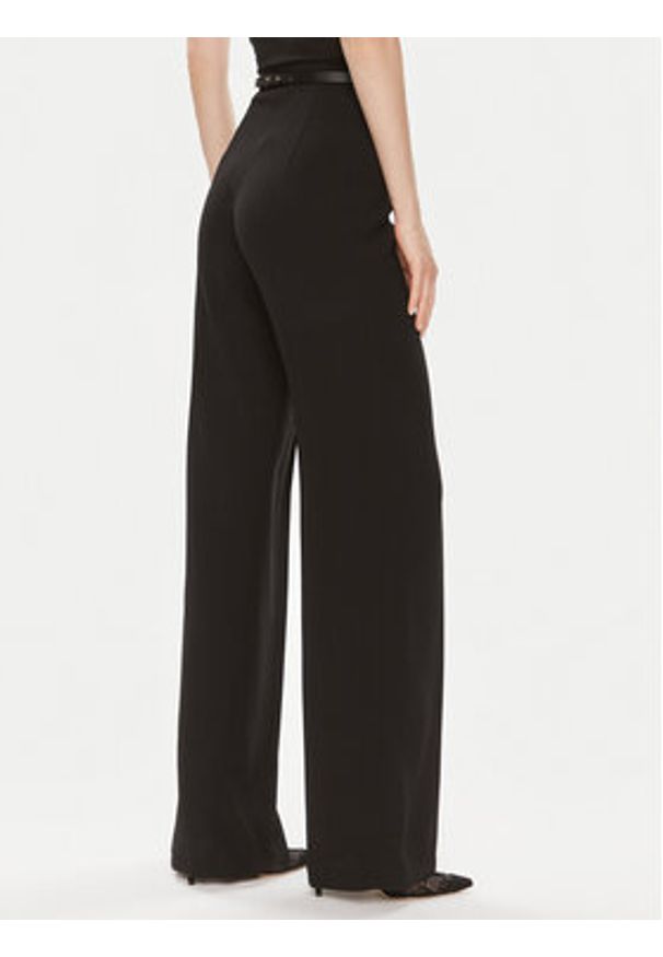 Elisabetta Franchi Spodnie materiałowe PA-053-42E2-5895 Czarny Relaxed Fit. Kolor: czarny. Materiał: syntetyk