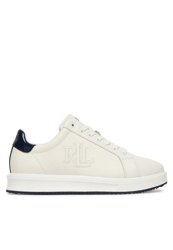 Lauren Ralph Lauren - LAUREN RALPH LAUREN Sneakersy 802959226002 Biały. Kolor: biały. Materiał: skóra