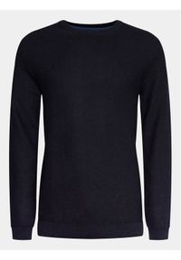 Pierre Cardin Sweter 50600/000/5040 Granatowy Regular Fit. Kolor: niebieski. Materiał: bawełna #1