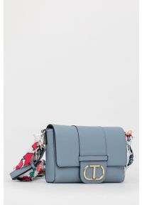 TwinSet - Twinset torebka. Kolor: niebieski. Rodzaj torebki: na ramię #7