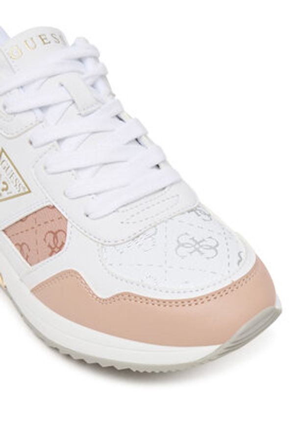 Guess Sneakersy FLFMIC ELE12 Biały. Kolor: biały. Materiał: skóra