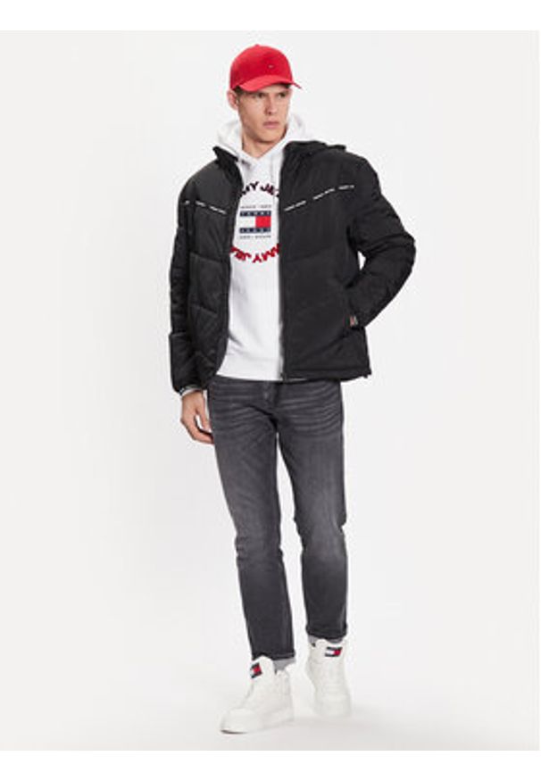 Tommy Jeans Kurtka przejściowa Tape Detail DM0DM16578 Czarny Regular Fit. Kolor: czarny. Materiał: syntetyk