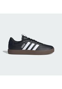 Adidas - Buty VL Court 3.0. Kolor: czarny, wielokolorowy, brązowy, biały. Materiał: zamsz #2