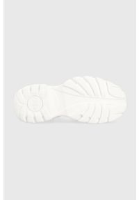 Buffalo sandały Classic Snd damskie kolor biały na platformie 1533301. Zapięcie: rzepy. Kolor: biały. Materiał: skóra, guma. Obcas: na platformie #5