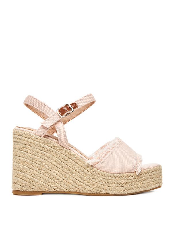 DeeZee Espadryle E0822-4A Różowy. Kolor: różowy. Materiał: materiał