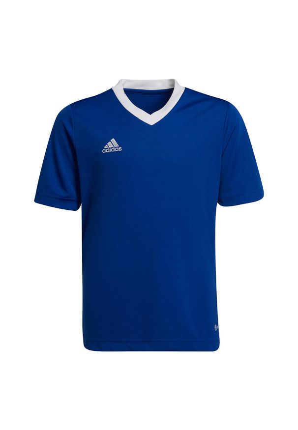 Adidas - Koszulka piłkarska dla dzieci adidas Entrada 22 Jersey. Kolor: niebieski. Materiał: jersey. Sport: piłka nożna