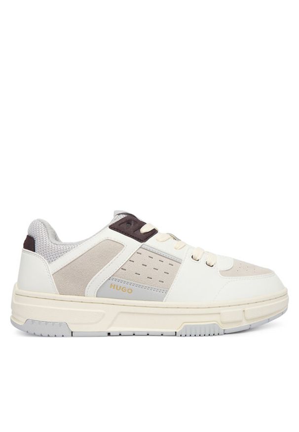 Hugo - HUGO Sneakersy Yarrow 50558023 Biały. Kolor: biały. Materiał: skóra