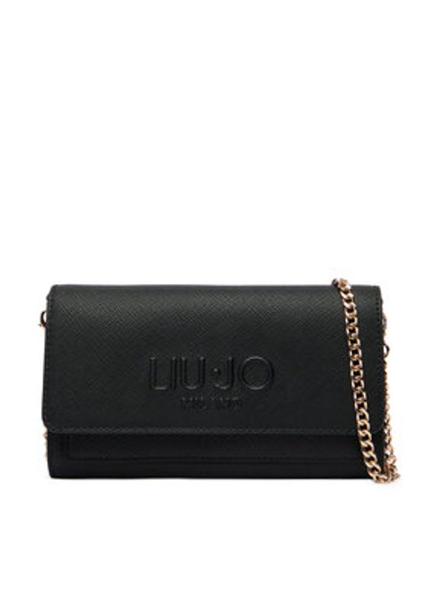 Liu Jo Portfel AA6191 ES029 Czarny. Kolor: czarny. Materiał: skóra
