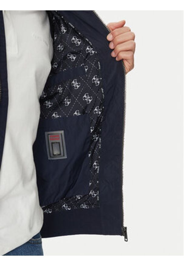 Guess Kurtka bomber M5GL28 WH762 Granatowy Regular Fit. Kolor: niebieski. Materiał: syntetyk