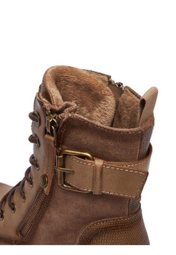 Beverly Hills Polo Club Trzewiki EO-WS12630-01 Brązowy. Kolor: brązowy. Materiał: skóra, materiał