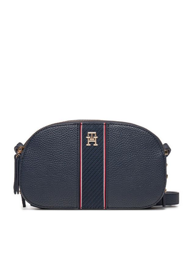 TOMMY HILFIGER - Tommy Hilfiger Torebka Th Legacy Camera Bag AW0AW16898 Granatowy. Kolor: niebieski. Materiał: skórzane