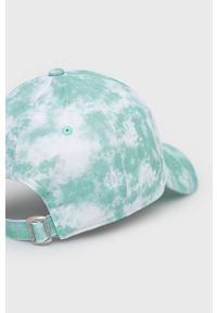 New Era czapka bawełniana kolor zielony z aplikacją. Kolor: zielony. Materiał: bawełna. Wzór: aplikacja #4
