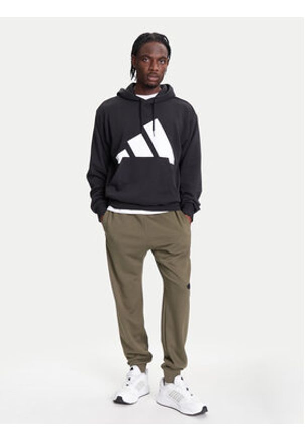 Adidas - adidas Bluza Essentials Big Logo IN6164 Czarny Regular Fit. Kolor: czarny. Materiał: bawełna
