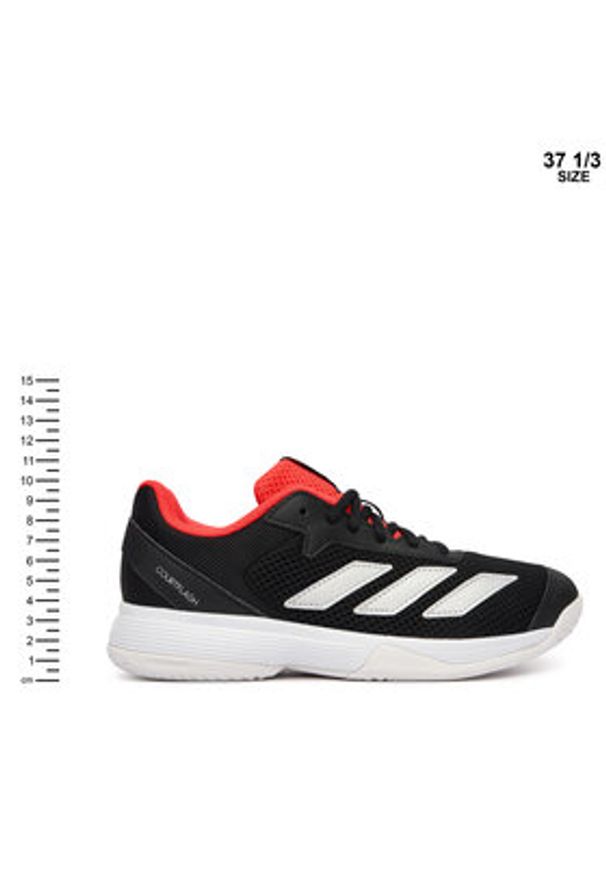 Adidas - adidas Buty do tenisa Courtflash JR4451 Czarny. Kolor: czarny. Materiał: materiał. Sport: tenis