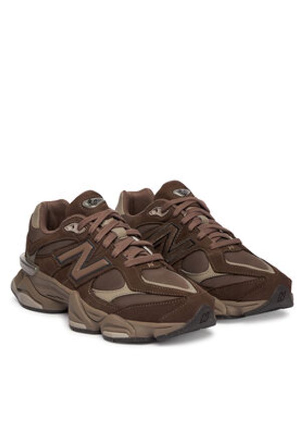 New Balance Sneakersy U9060493 Brązowy. Kolor: brązowy. Materiał: skóra, zamsz