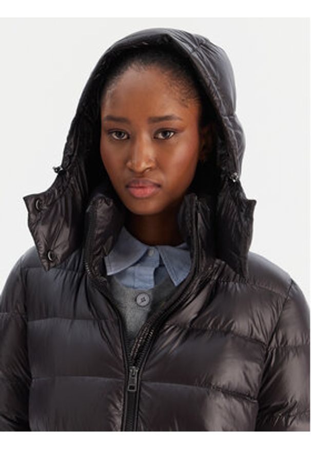 TOMMY HILFIGER - Tommy Hilfiger Kurtka puchowa Gloss WW0WW47356 Czarny Regular Fit. Kolor: czarny. Materiał: syntetyk