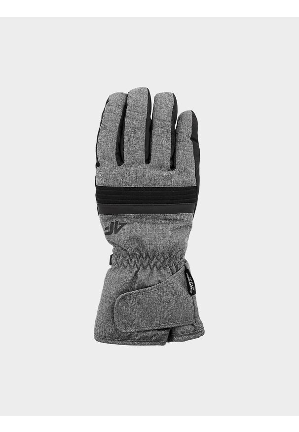 4f - Rękawice narciarskie Thinsulate© męskie. Kolor: szary. Materiał: materiał, syntetyk. Technologia: Thinsulate. Sport: narciarstwo