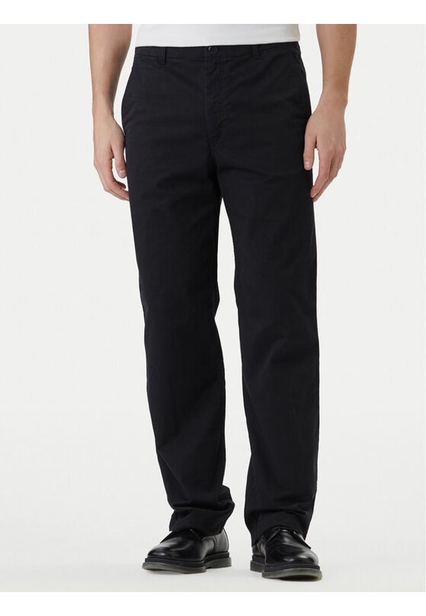 Calvin Klein Jeans Chinosy 90's LV04RF619G Czarny Straight Fit. Kolor: czarny. Materiał: bawełna