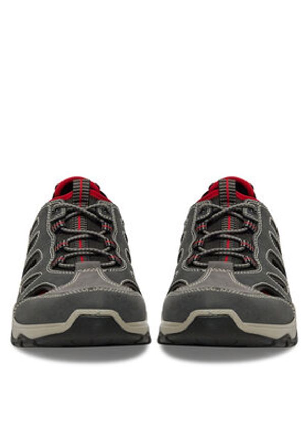 Rieker Półbuty B8366-45 Szary. Kolor: szary. Materiał: materiał, syntetyk