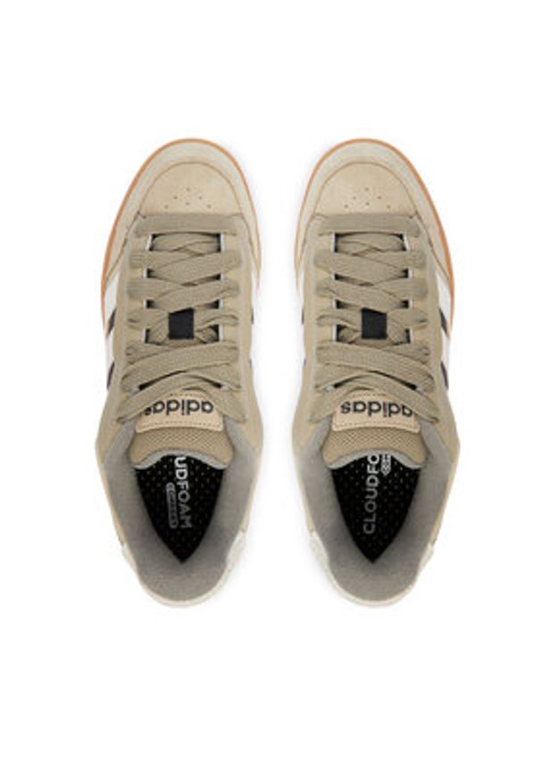 Adidas - adidas Sneakersy Grand Court Alpha HQ7361 Beżowy. Kolor: beżowy. Materiał: skóra, zamsz