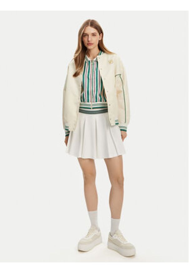 Fila Kurtka bomber Leme FAW0999 Écru Oversize. Materiał: syntetyk