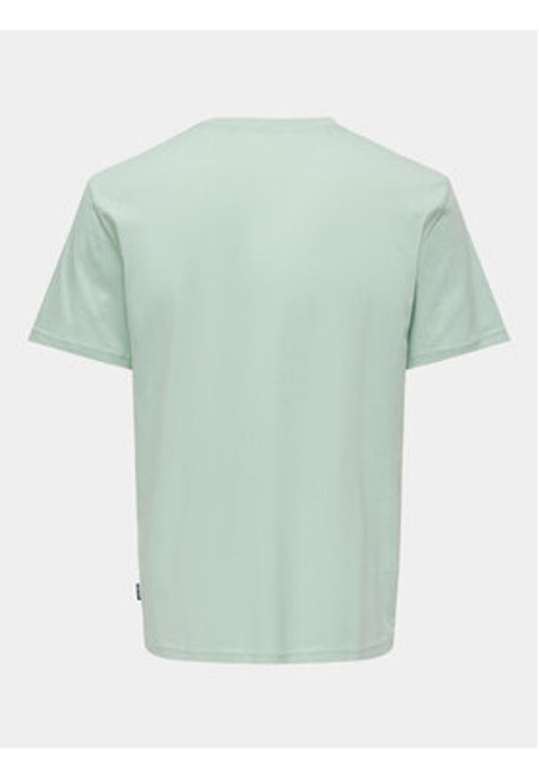 Only & Sons T-Shirt Kolton 22028735 Zielony Regular Fit. Kolor: zielony. Materiał: bawełna
