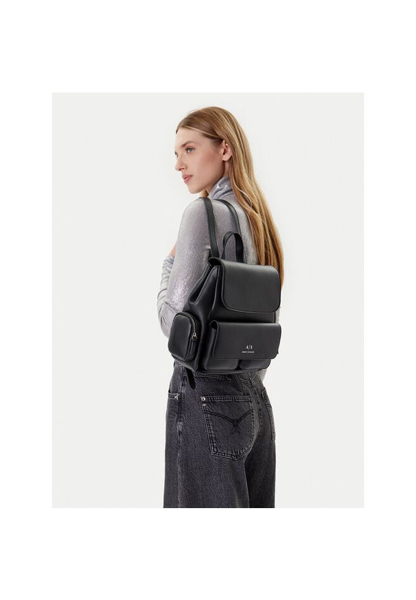 Plecak Armani Exchange. Kolor: czarny